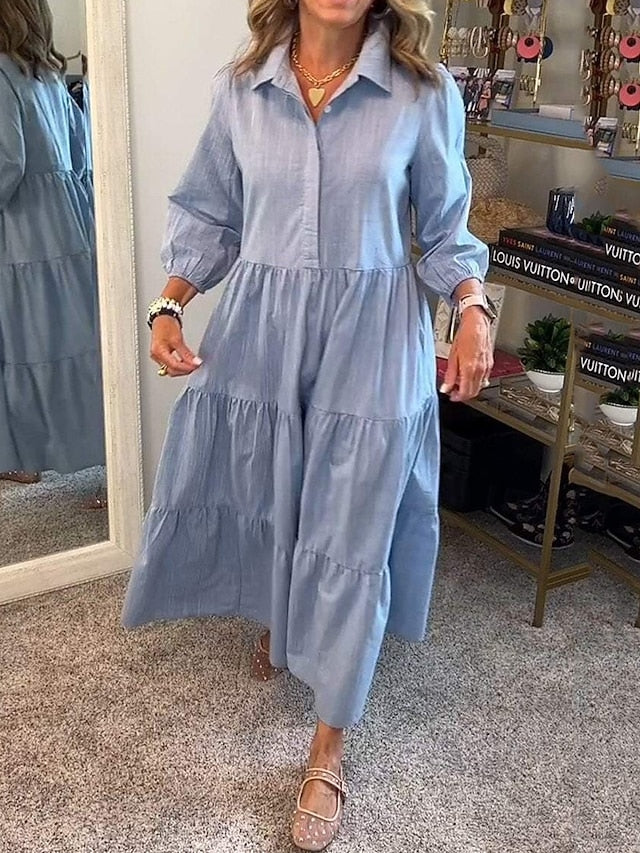 Women's Long Dress Maxi Dress Shirt Dress Summer Dress