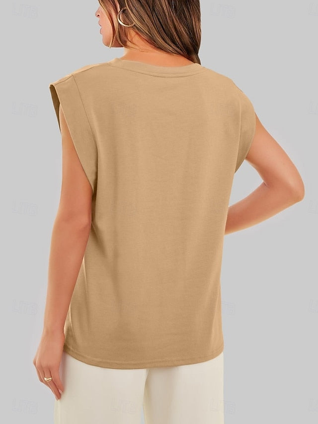 Women's Tank Top Plain Fashion Stylish Classic Sleeveless