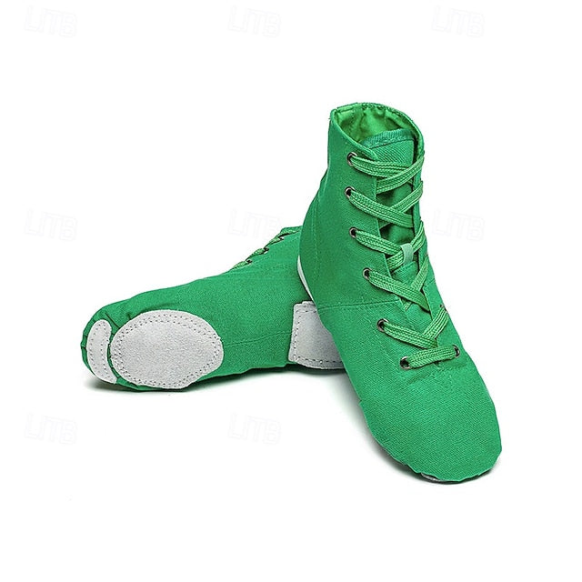 Women's Children's Soft Sole Dance Shoes, Lace-Up