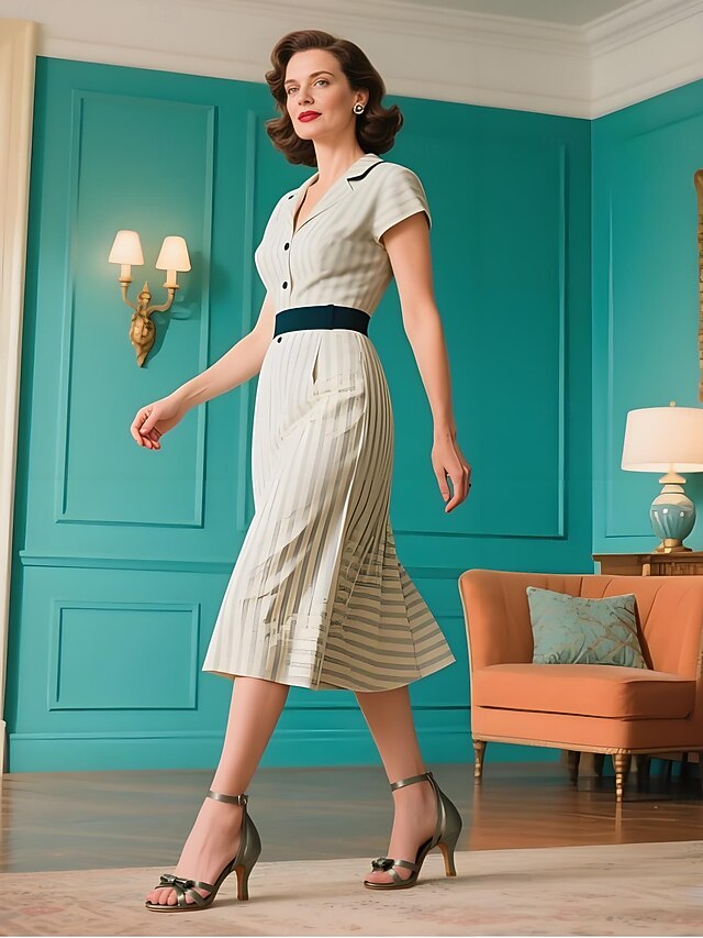 Kitten 1950s Strappy Women's Satin Heel Vintage Green