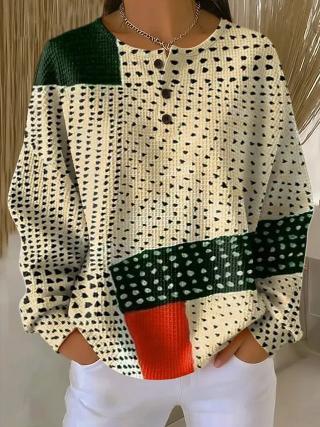 Women's Pullover Sweatshirt Geometric Fashion Streetwear