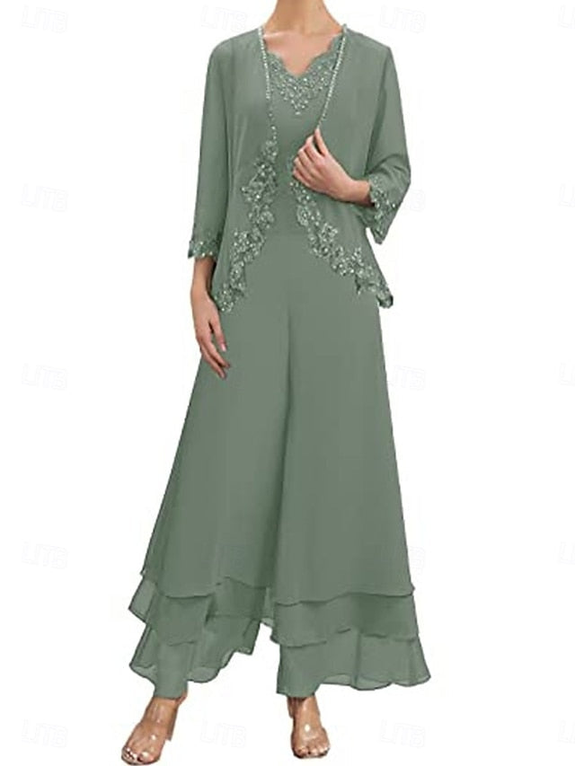 Wedding the Bride Guest Elegant Sets Dress Mother of