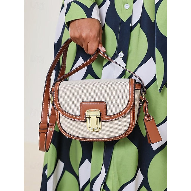 Women's Leather Bag Crossbody – Trim Vintage Small