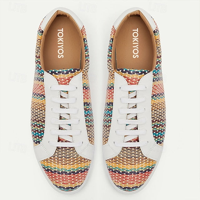 Men's Woven Trendy – Knit Nylon Sneakers Multicolor