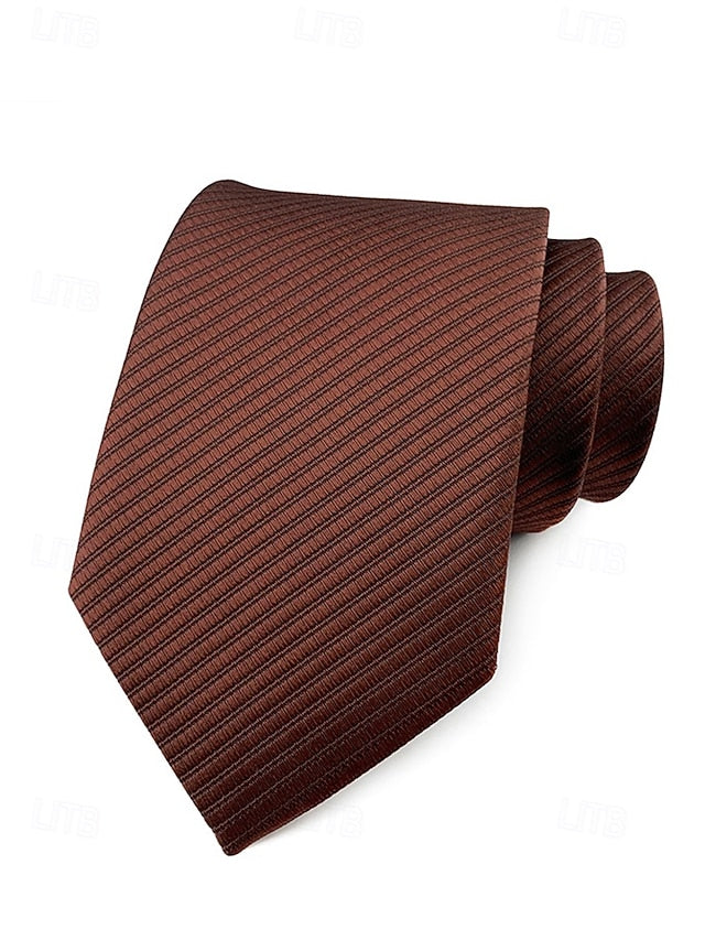 Men's striped tie satin