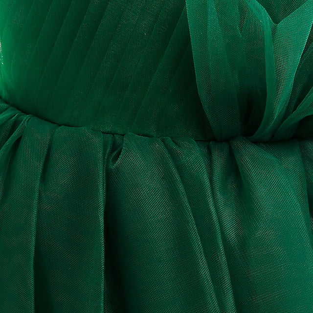 Sleeveless Party Color Solid Girls' Dress Formal Kids