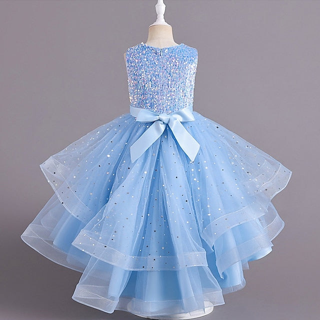 Girl Flower Performance Party Girls' Dress