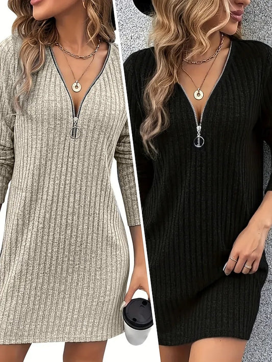 Women's Mini Dress Knit Dress Casual Dress Winter Dress