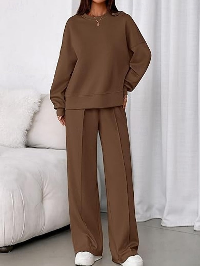 Women's Two Piece Sets Pants Sets Bolero Top Long Sleeve