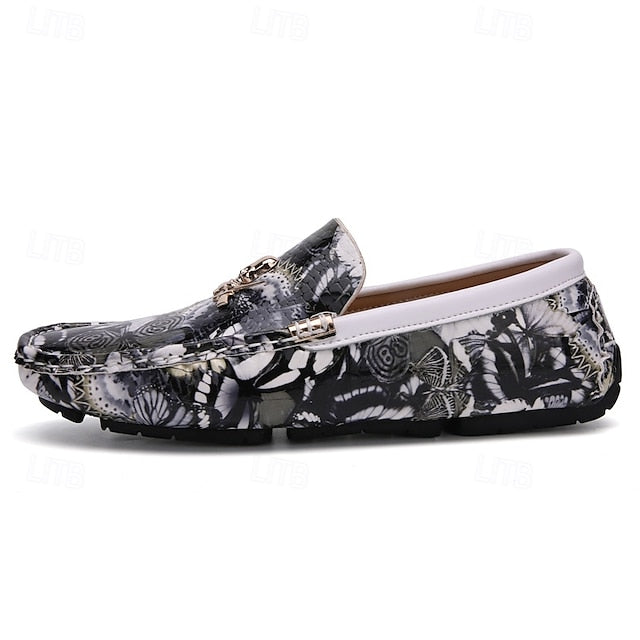 Loafers Boots PU Winter Slip-Ons lined Fleece Men's