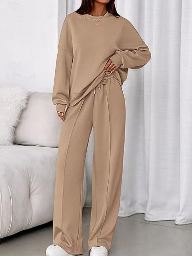 Women's Two Piece Sets Pants Sets Bolero Top Long Sleeve