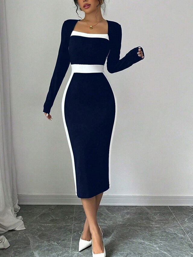 Women's Midi Dress Bodycon Dress Work Dresses Semi Formal