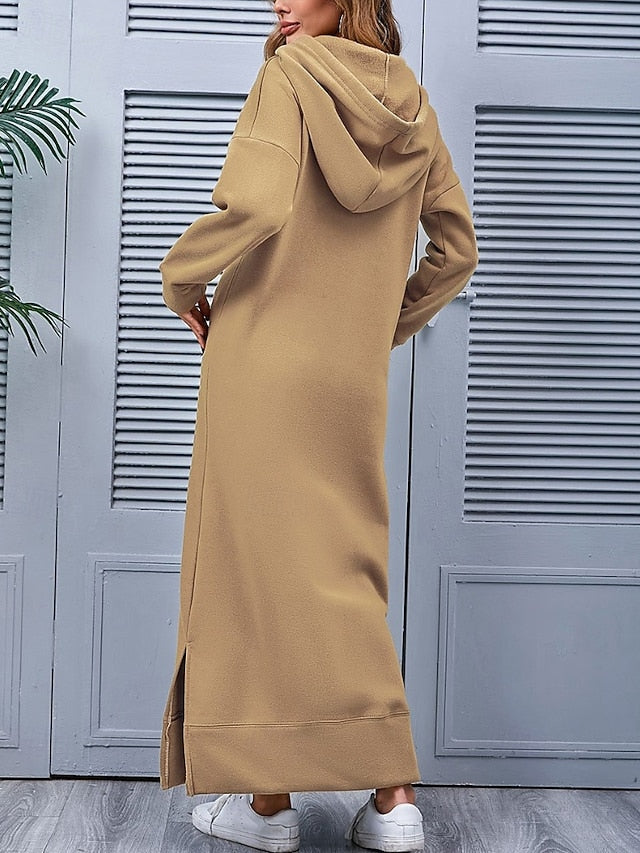 Women's Long Dress Maxi Dress Hoodie Dress Shift Dress