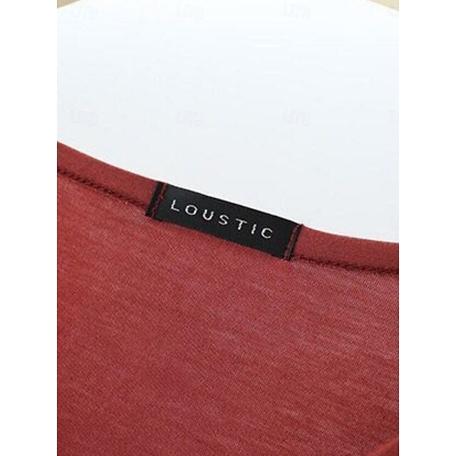 Women's Blouse Solid Color Stylish Casual Short Sleeve V