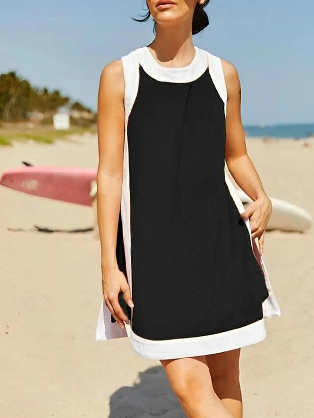 Women's Shorts Sets Bolero Top Sleeveless Round Neck Color