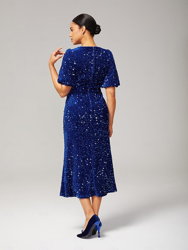 Women's Velvet Dress Sequin Dress Prom Dress Cocktail Dress