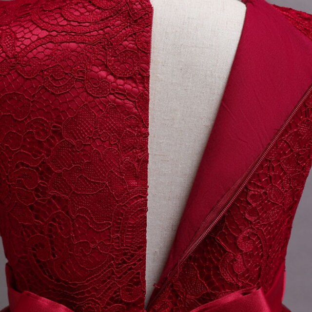 Kids Plain Dress Little Line Floral Girls' A Party