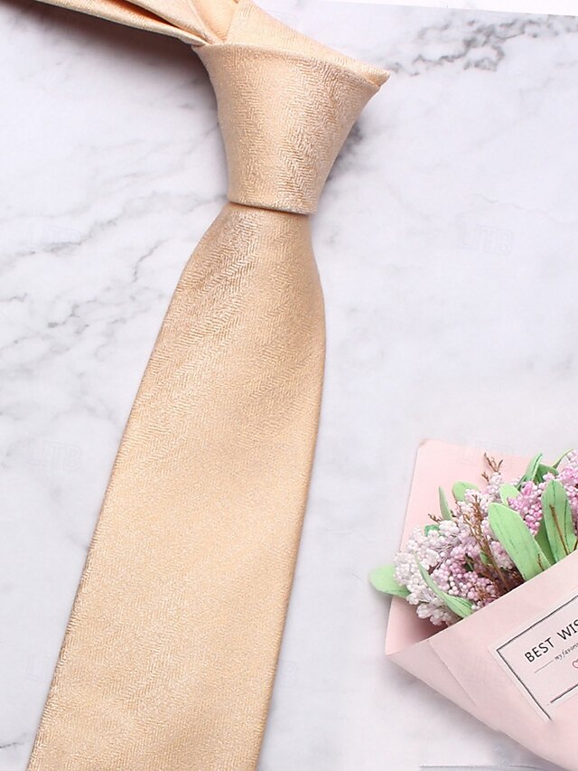 – Christmas Polyester Men's Stylish Herringbone Tie