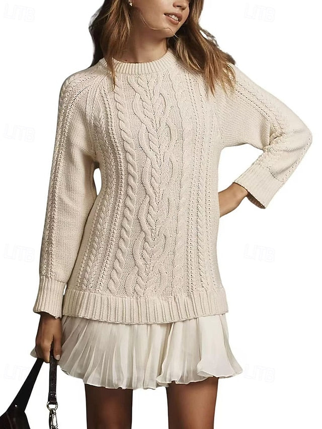Women's Mini Dress Sweater Dress Casual Dress Elegant