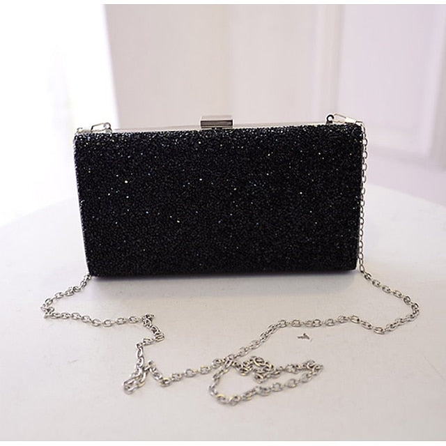 Glitter Women's Clutch Silver