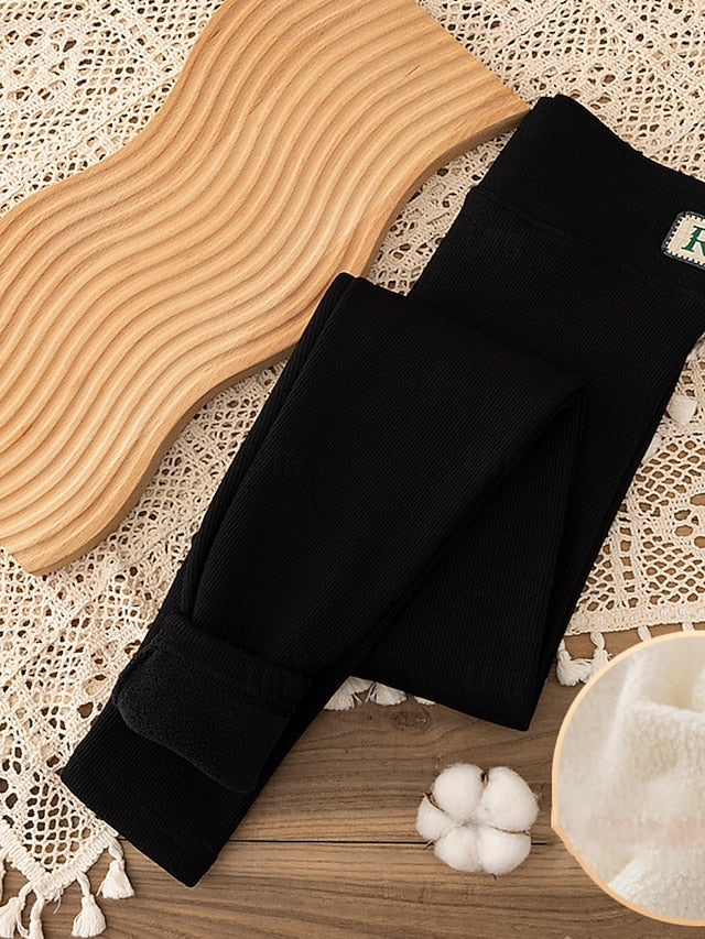 Women's Fleece Lined Leggings Fleece Pants Leggings Fashion