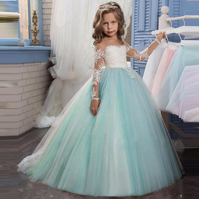 Princess First Girl Girls' Communion Flower Dress