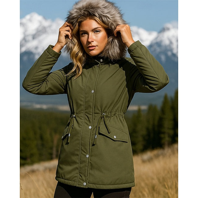 Women's Hiking Jacket Fleece Jacket Winter Coat Thermal