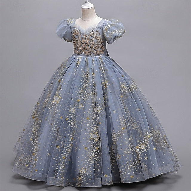 Girl Girls' Kid's Princess Flower Dress