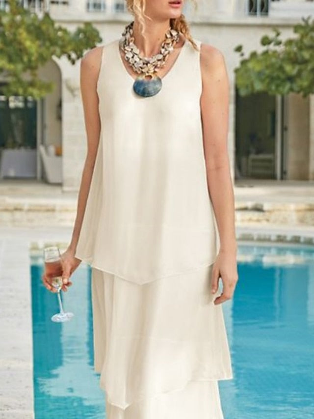 Sheath Column Ankle Length Wedding Guest Dress Formal Dresses