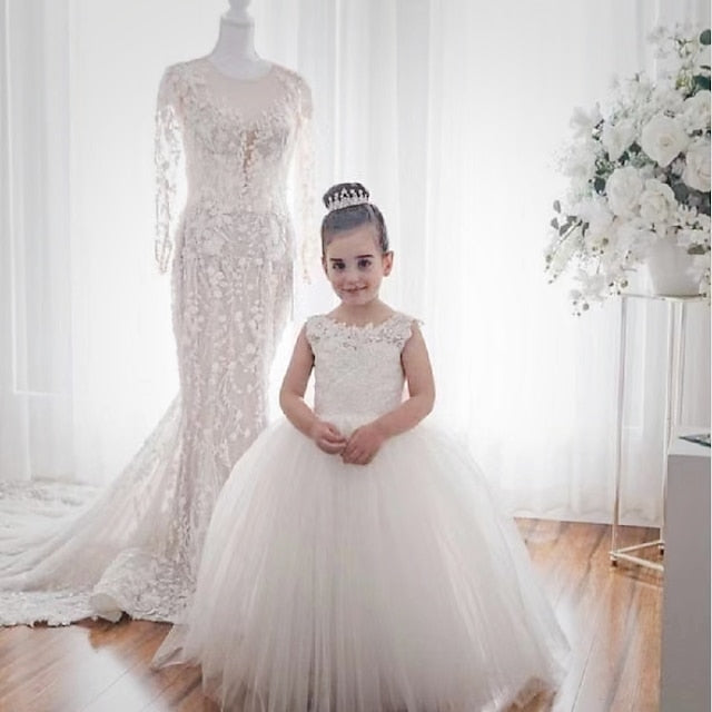 First Communion Dress Party Girls' Flower Girl