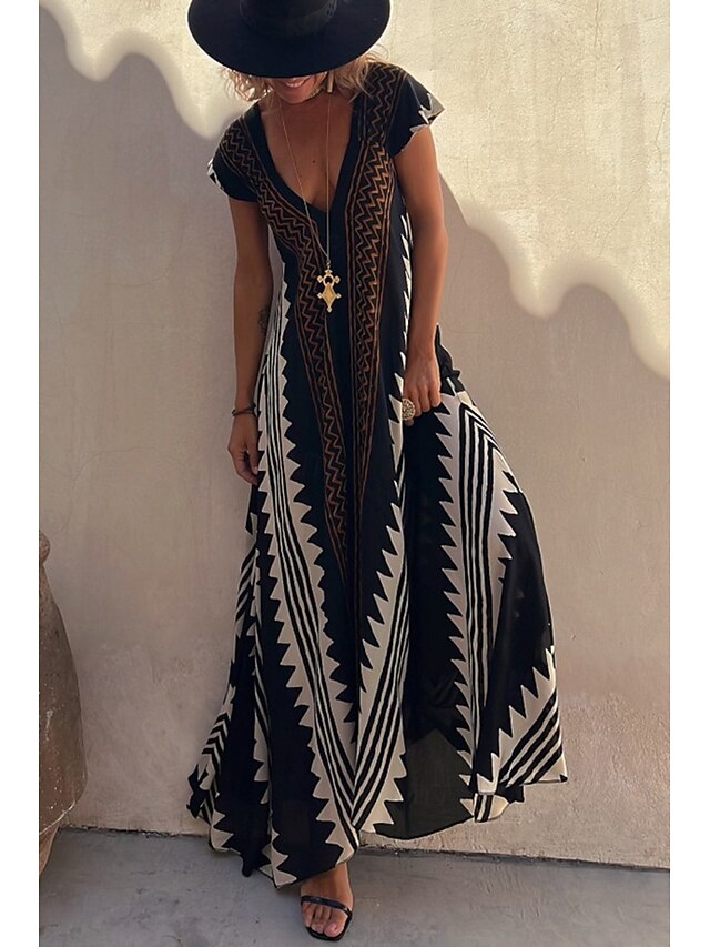 Women's Midi Dress Cocktail Dress Floral Dress Boho Dress