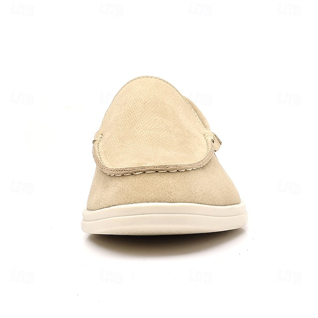 Blue – Faux Men's Loafers Slip-On Light Breathable Casual