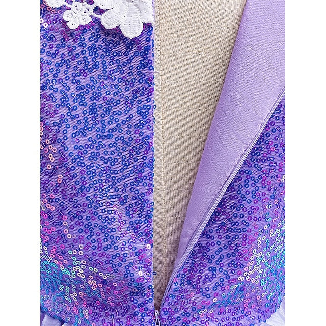 Dress Fairytale Theme Rapunzel Princess Girl Party Sofia Flower