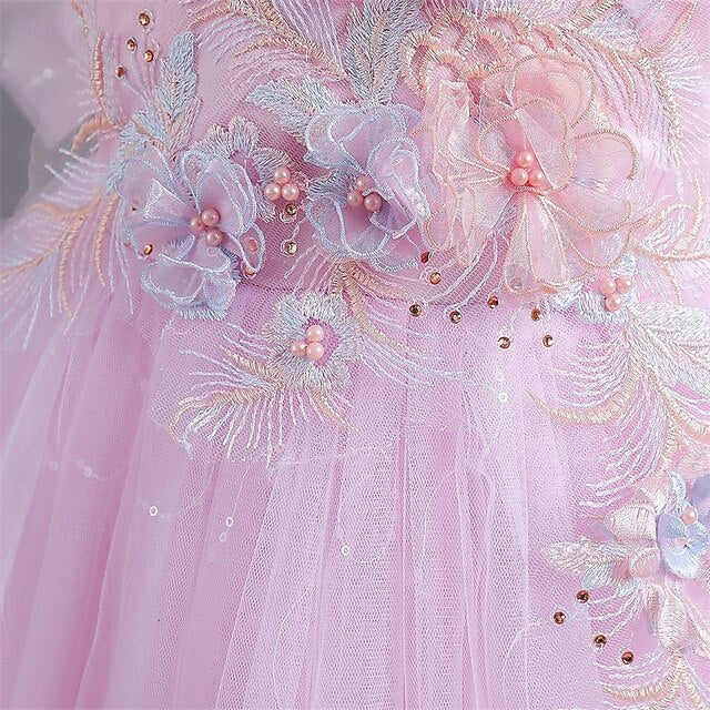 Kid's Flower Girls' Dress Princess Girl