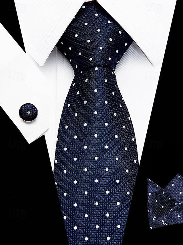 Set Men's – Checkered Purple Square and Silk Tie Pocket