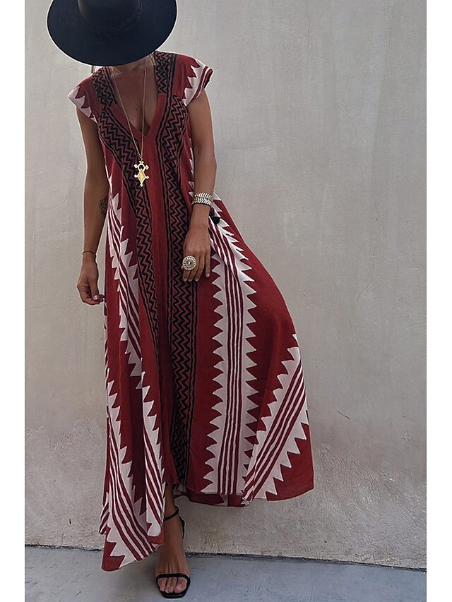 Women's Midi Dress Cocktail Dress Floral Dress Boho Dress