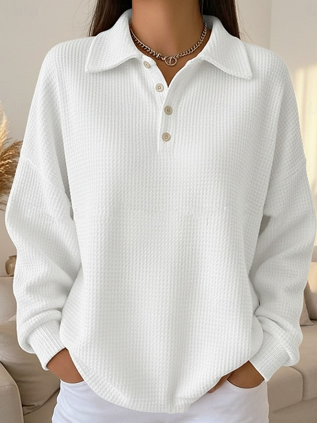 Women's Pullover Sweatshirt Active Sports Fashion Long