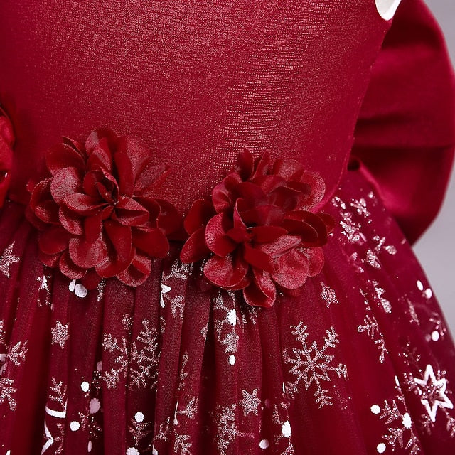 A Kids Wedding Party Flower Dress Girls' Line Little