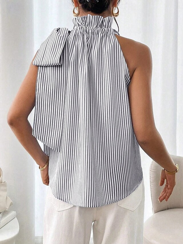 Women's Camisole Tank Top Print Striped Daily Casual