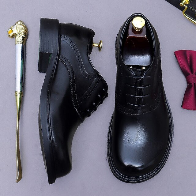 First Leather Layer Genuine Men's Oxford Shoes