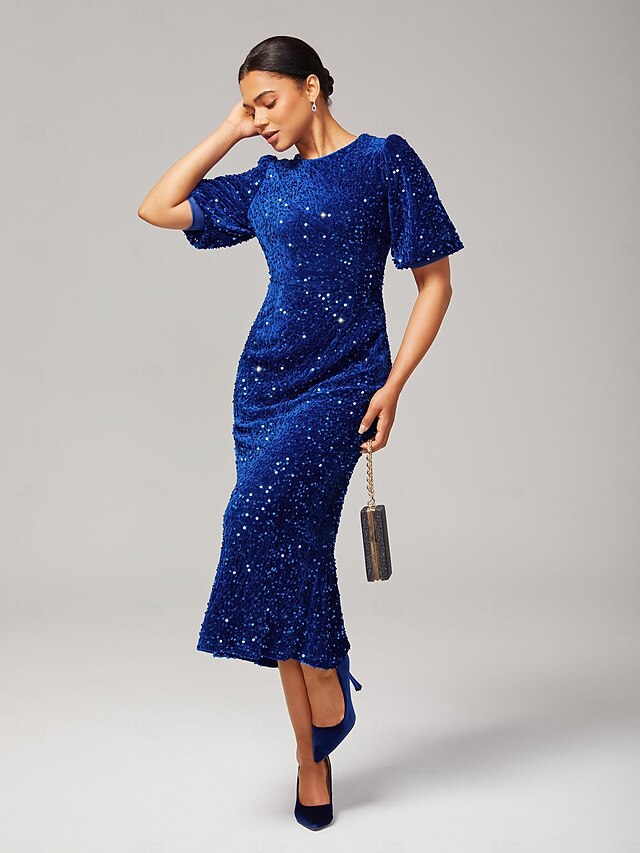 Women's Velvet Dress Sequin Dress Prom Dress Cocktail Dress