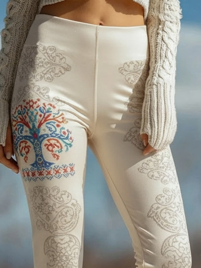 Women's Leggings Loungewear Cozy Leggings Vacation Vintage