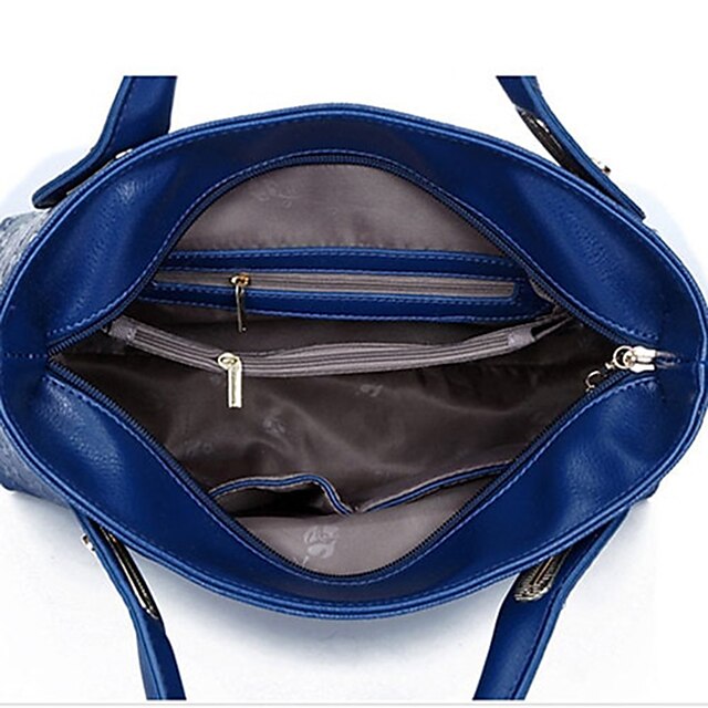 Purse Women's Leather Set Bag Pieces 4 PU