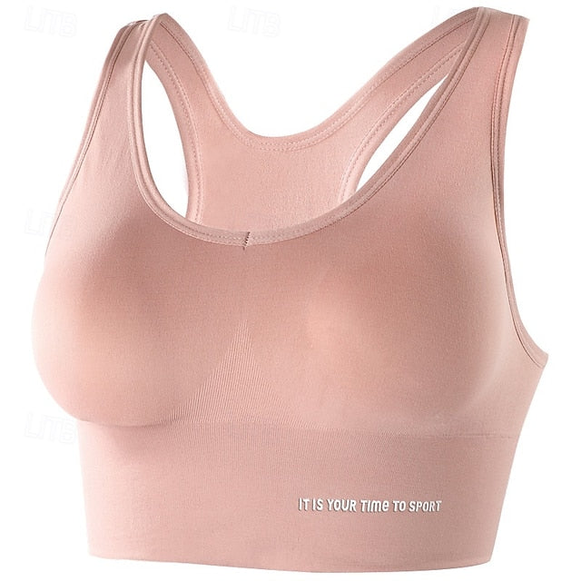 Women's Sports Bra Yoga Top Scoop Neck Weight Loss Fat