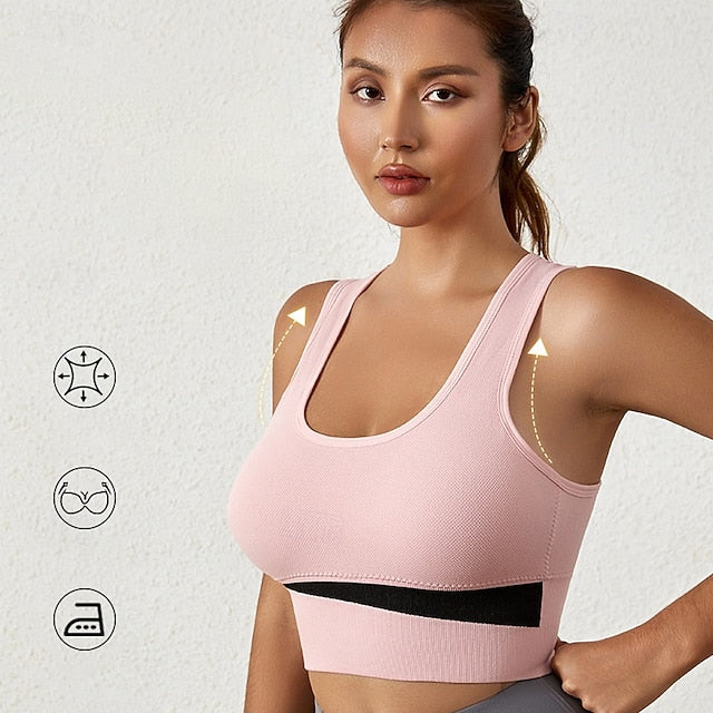 Women's Yoga Bra Sports Bra Pilates Bra Bra Top Push Up