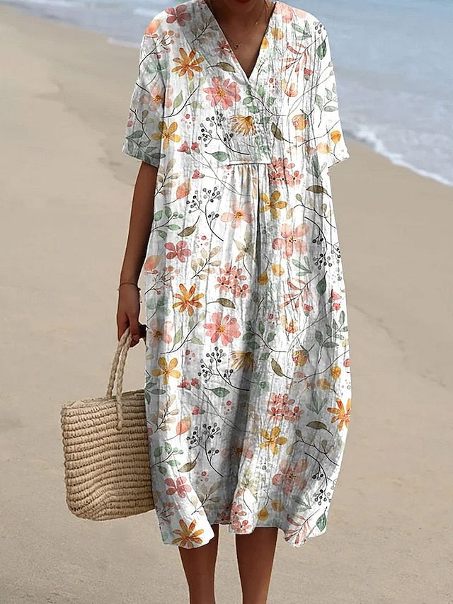 Women's Midi Dress Sundress Vacation Casual Beach Going out