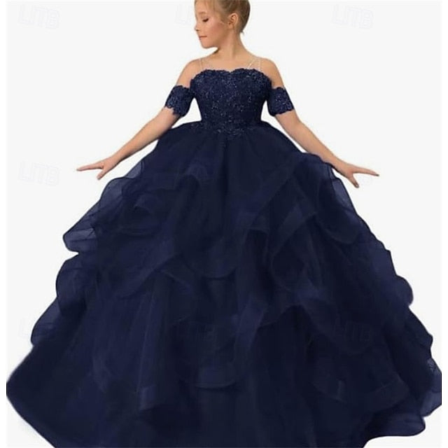 Girls' Princess Flower Dress Girl Kid's