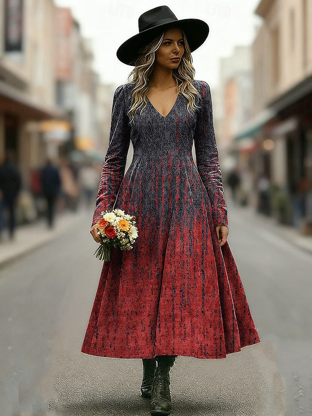 Women's Midi Dress A Line Dress Vacation Casual Daily