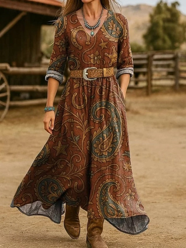 Women's Maxi Dress A Line Dress Vacation Casual Boho Going