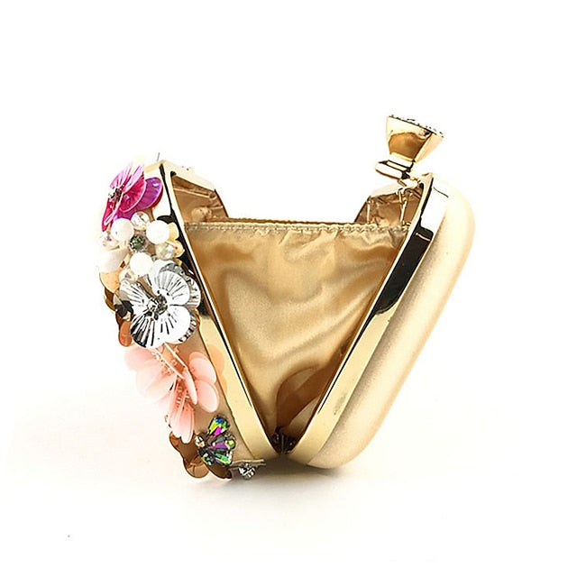 Clutch Flower Evening Women's – Floral Embellished 3D